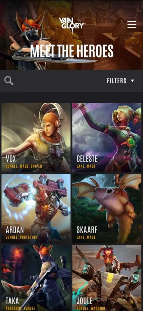 vainglory website.